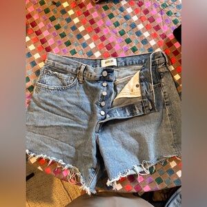 Agolde Blue Jean Shorts